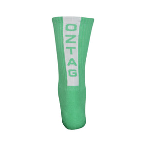 SOCK GRIPAZ MINT/WHT 7-11