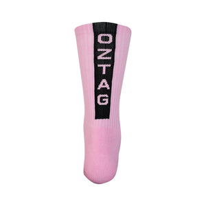 SOCK GRIPAZ PINK/BLK 2-7